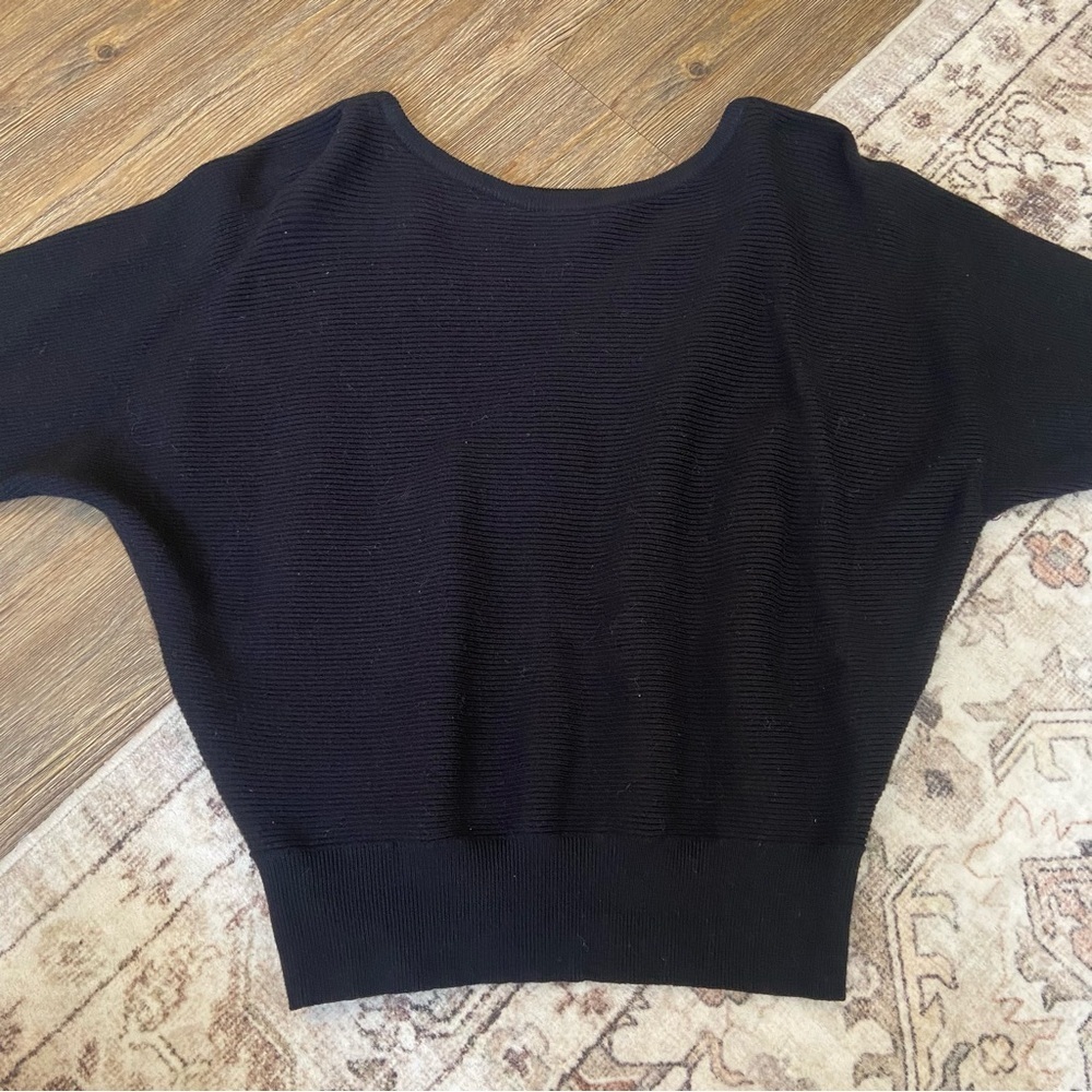Love Tree Black Ribbed Fall Sweater - Picture 7 of 9